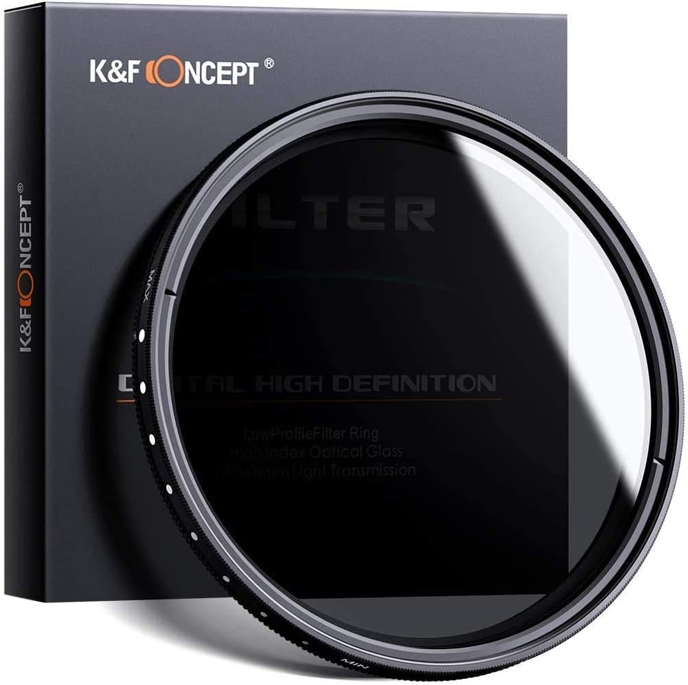 77mm ND Filter Variable Neutral Density Adjustable Lens Filter J3999