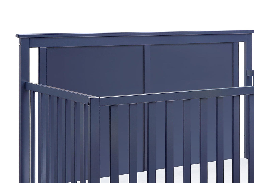 Midnight Blue and Vintage Walnut Finish Crib O91037