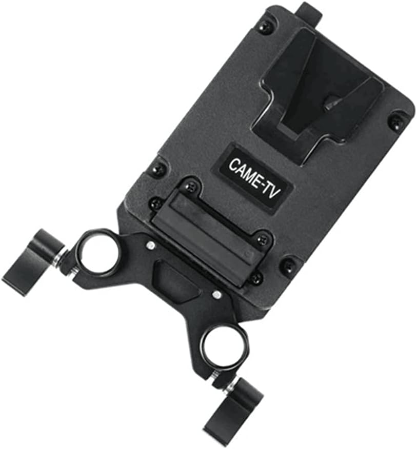 Mini V-Mount Plate with 2 D-tap Outputs and Dual 15mm Rod Clamp H4644