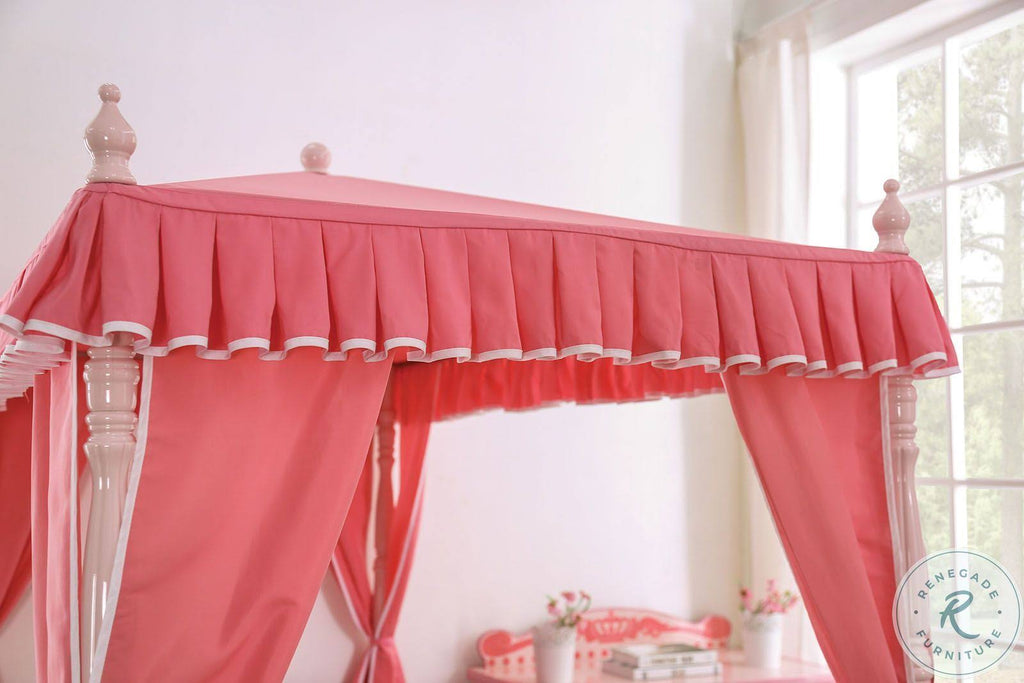 Light Pink Twin Bed A7076