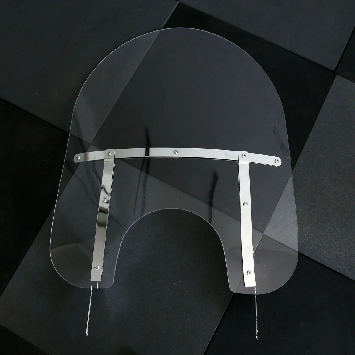 Clear Detachable Windshield Windscreen 28 Inch with Bracket Mounting K260501