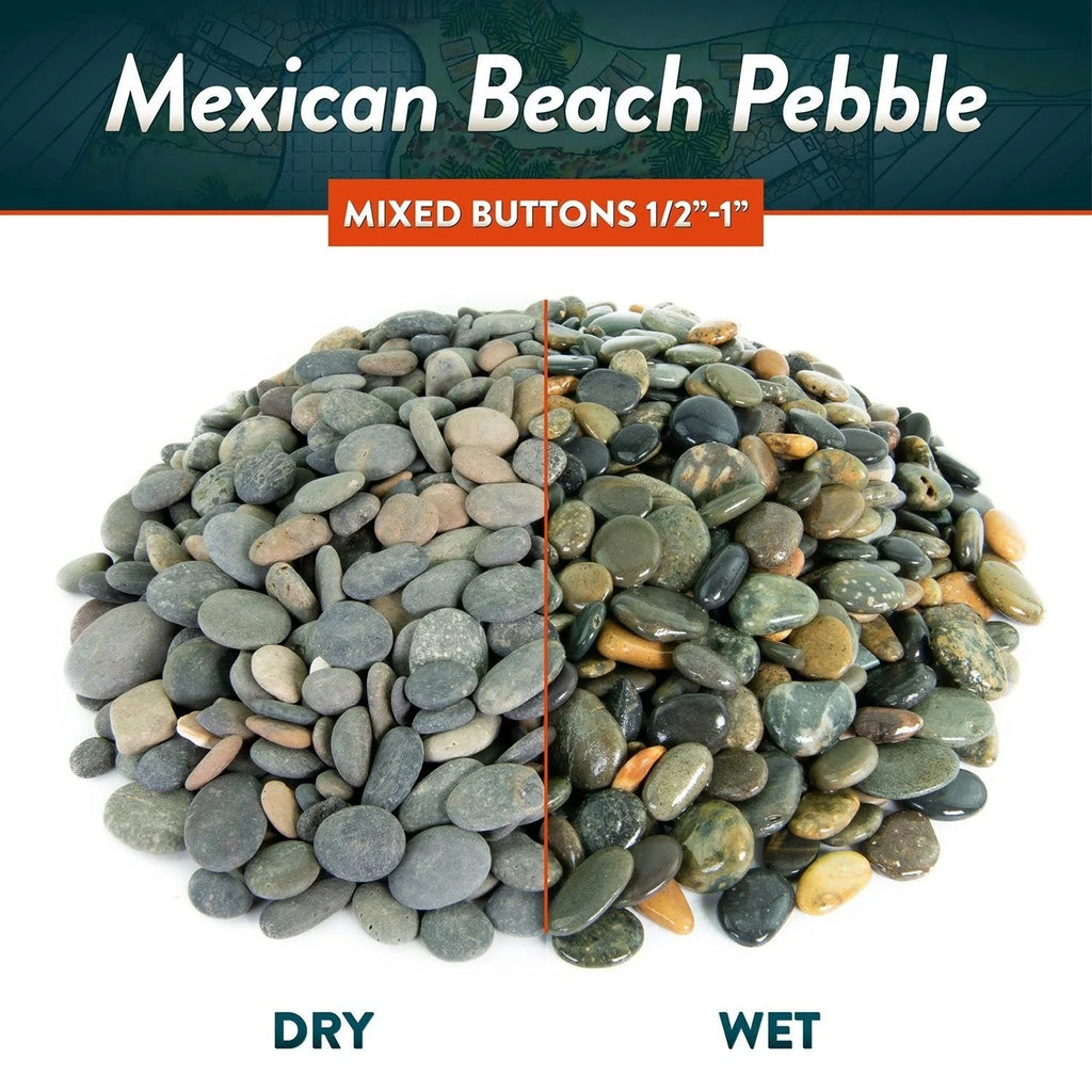 40 lbs Smooth Round Stones U557