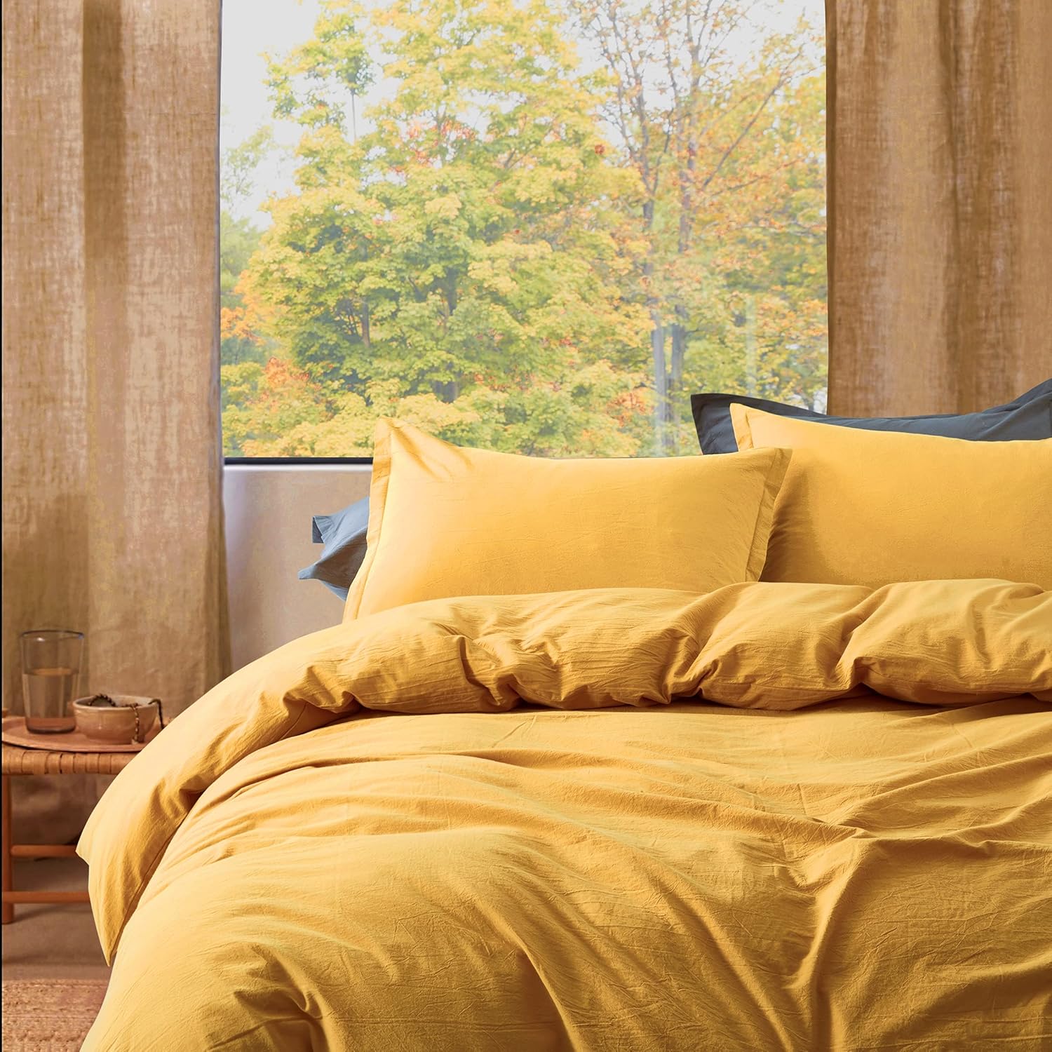 Rust Queen Cotton Duvet Cover Set N815689