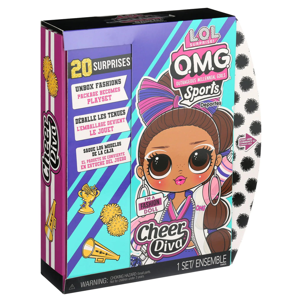 Cheerleading Fashion Doll With 20 Surprises To Unbox W753109