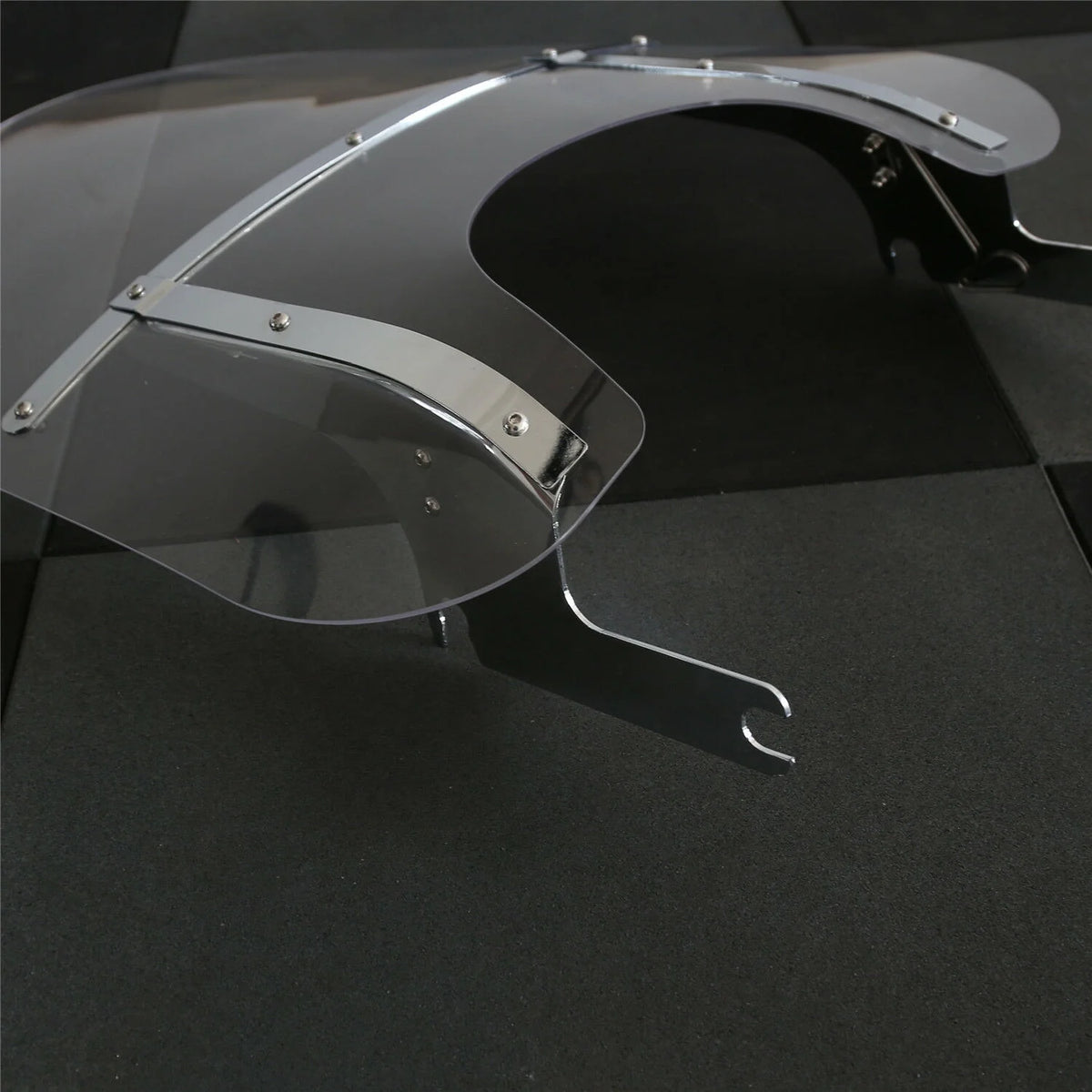 Clear Detachable Windshield Windscreen 28 Inch with Bracket Mounting K260501