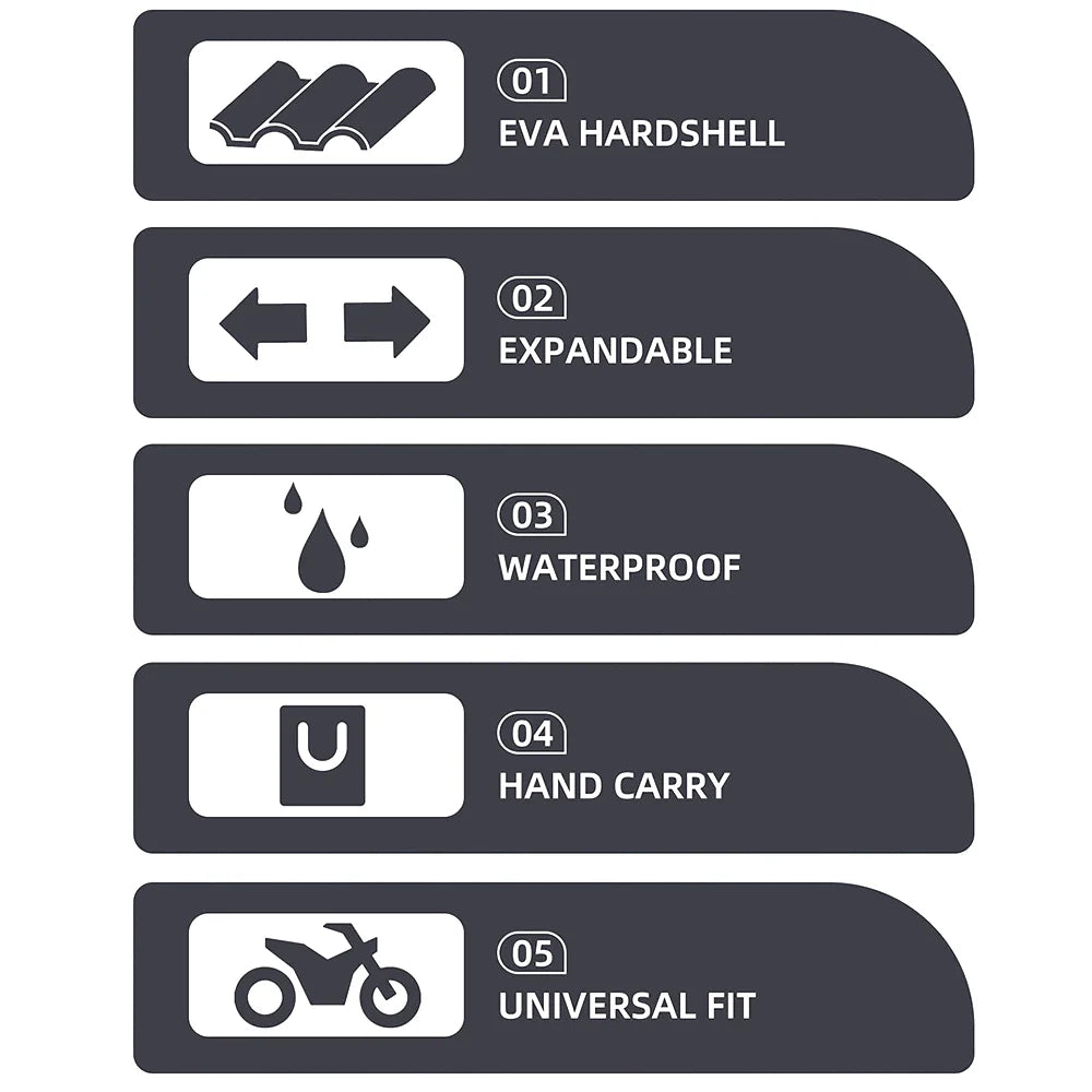 Expandable Motorcycle Rearseat Bag 23-35L S57840