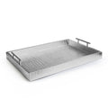 Silver Alligator Tray with Metal Handles N955589