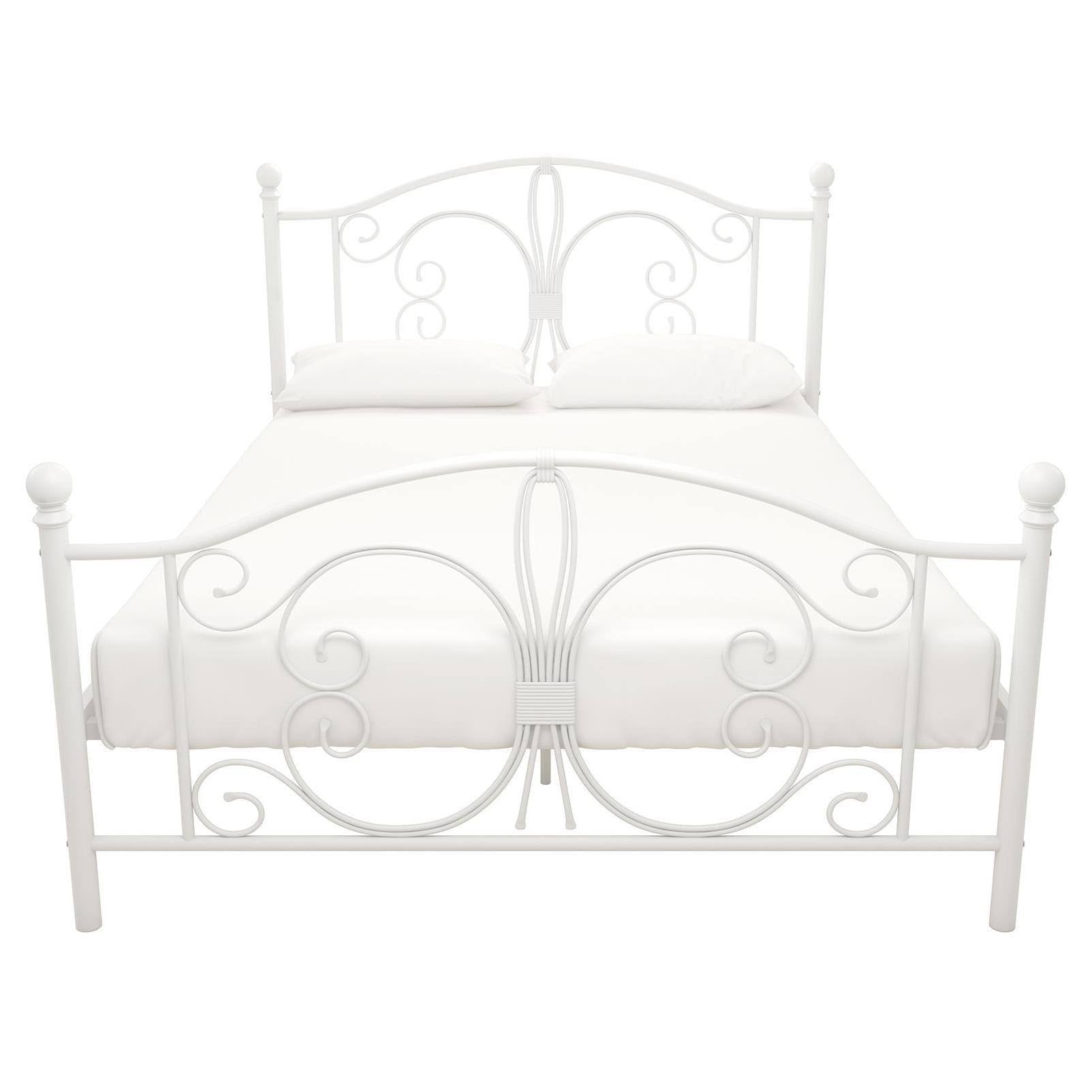 White Full Metal Bed V4685