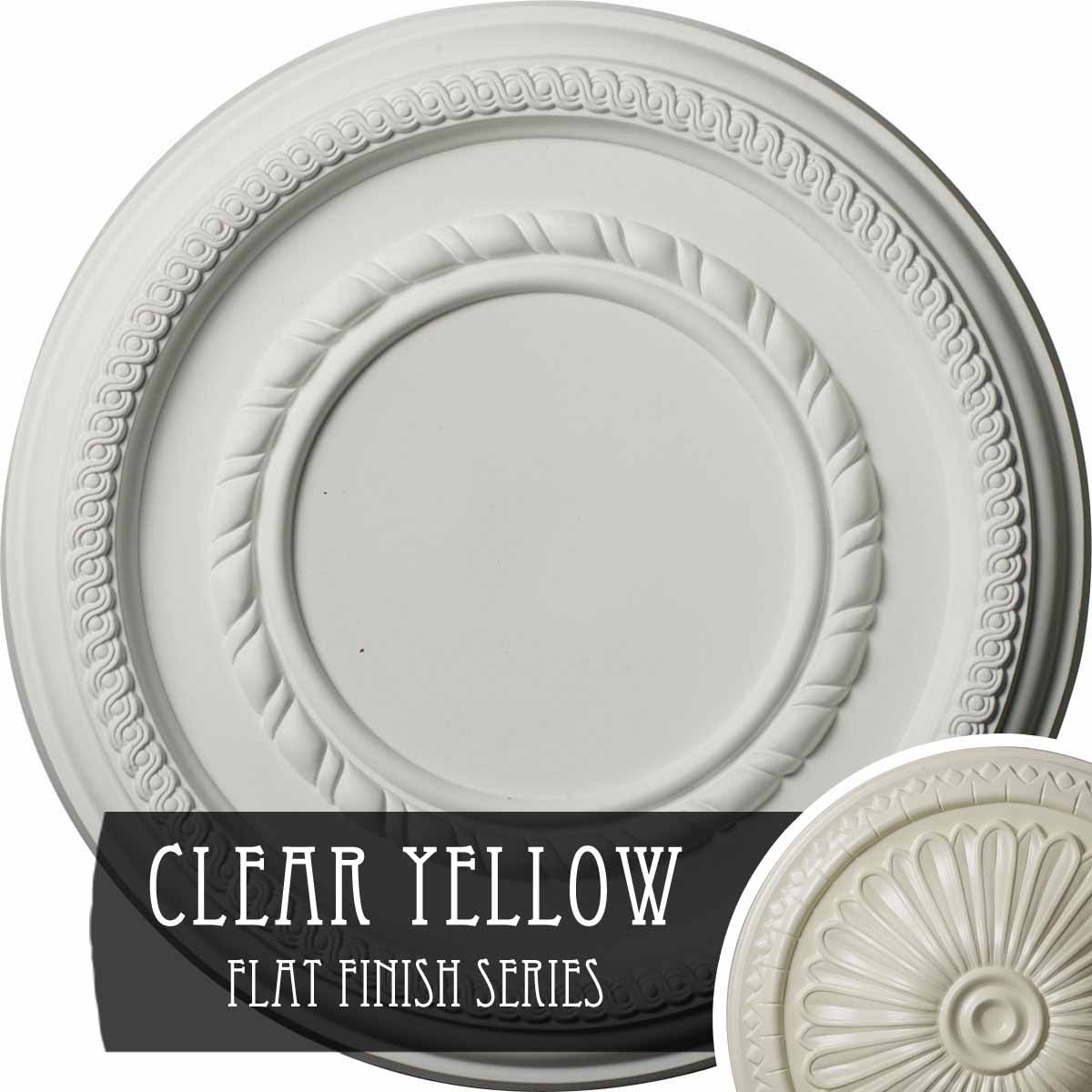 Clear Yellow Ceiling Medallion I67107