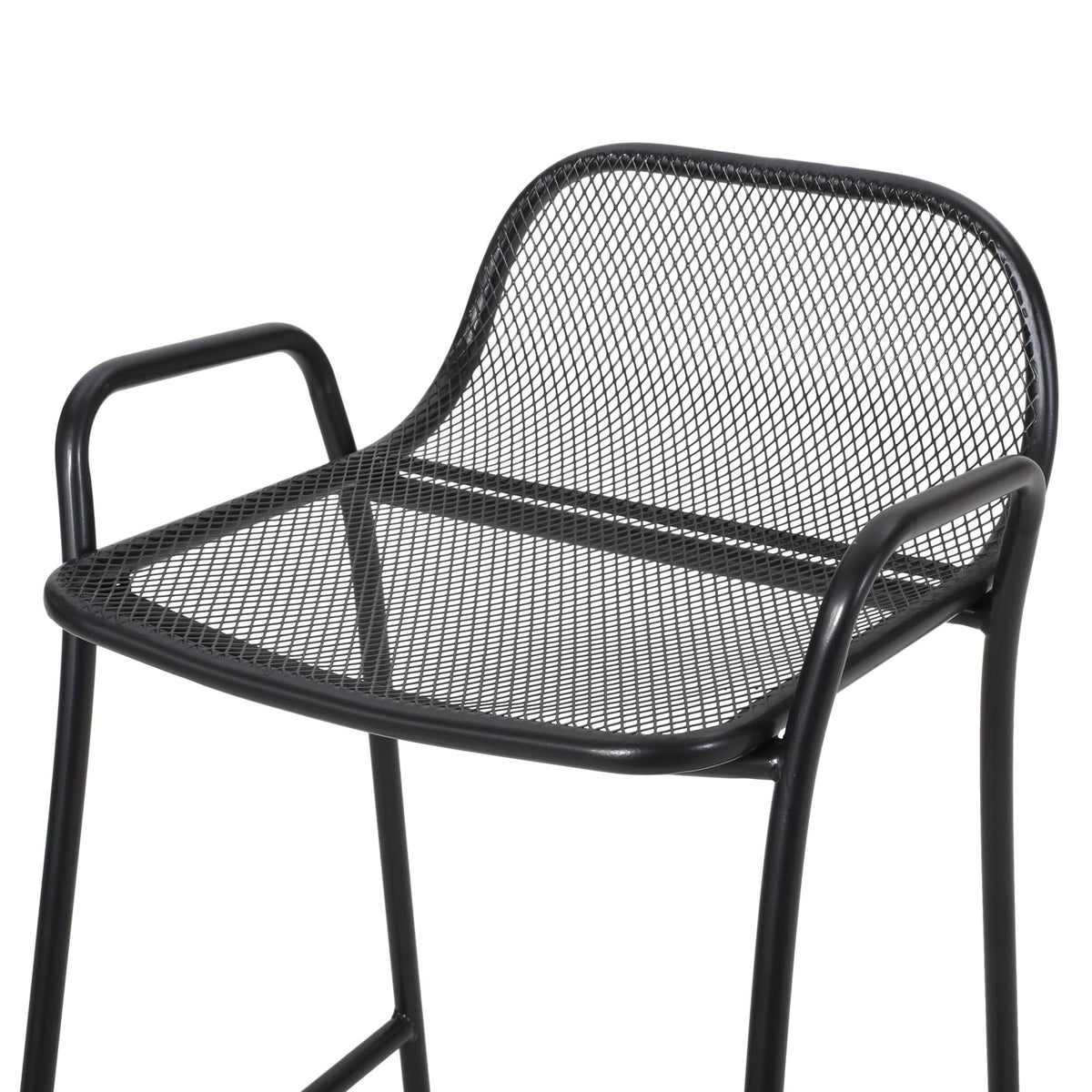 Matte W Iron Barstool Set of 4 G893