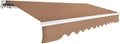 Beige 10 x 8 FT Retractable Patio Awning Canopy G822371