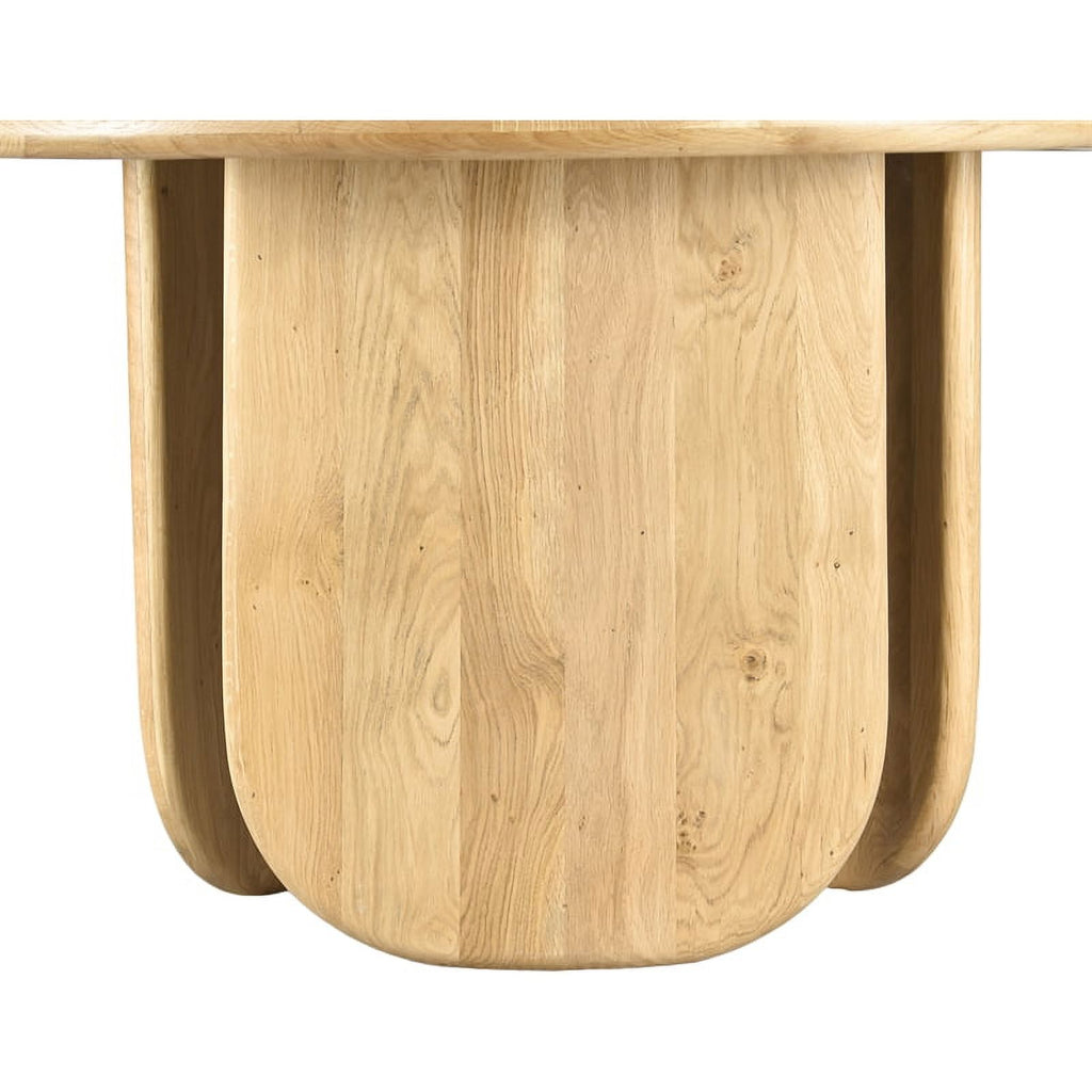 Mid-Century Wood Dining Table in White Oak/Natural Oak R343