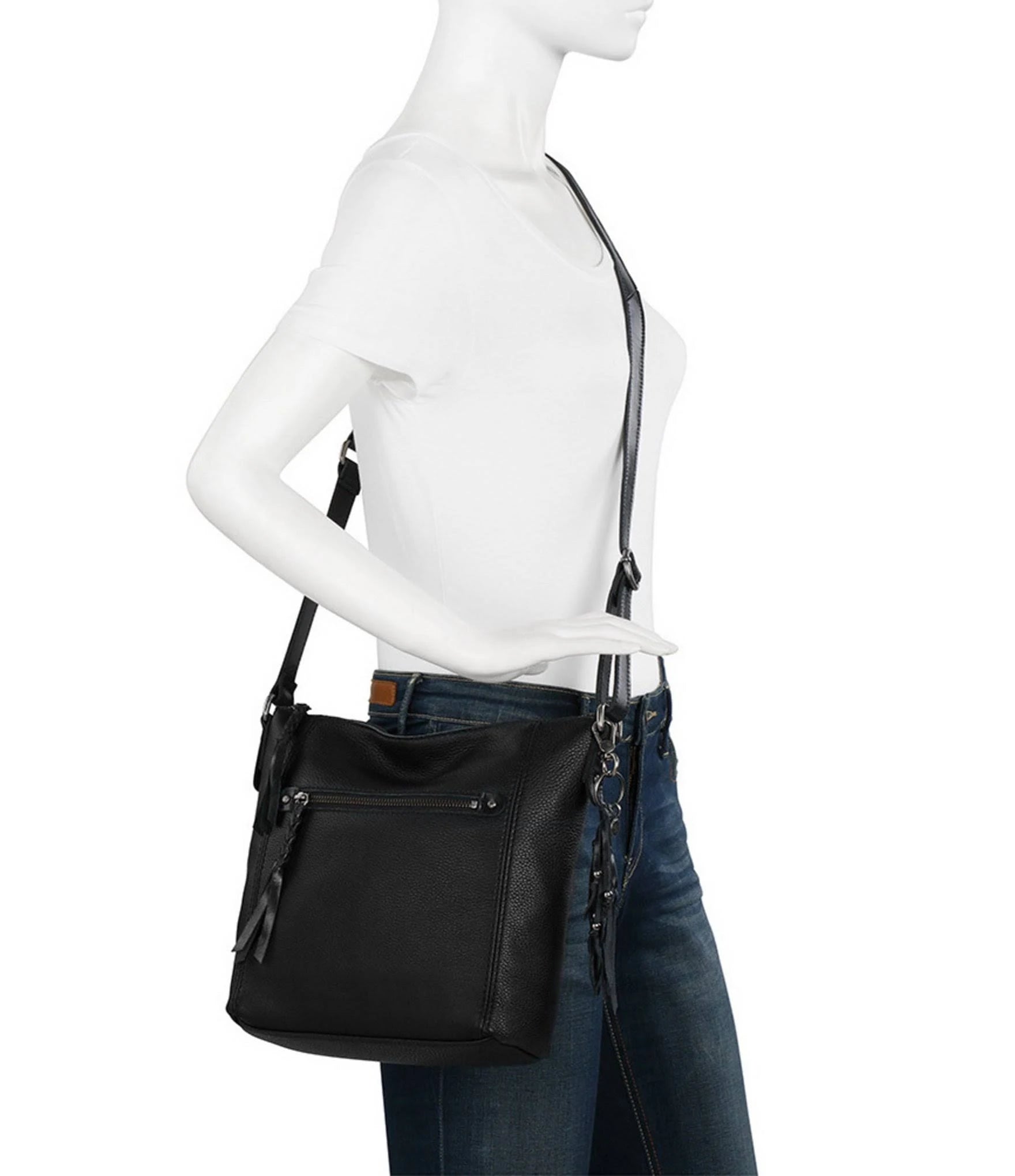 Dusty Coral Leather Crossbody D345