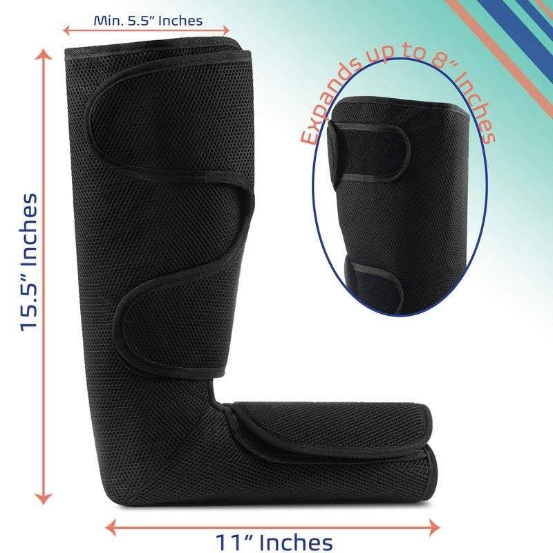 Leg and Foot Air Compression Massager with Heat and 6 Modes L26583