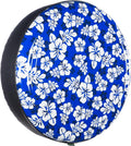 Blue Hawaiian Print Rigid Tire Cover M696