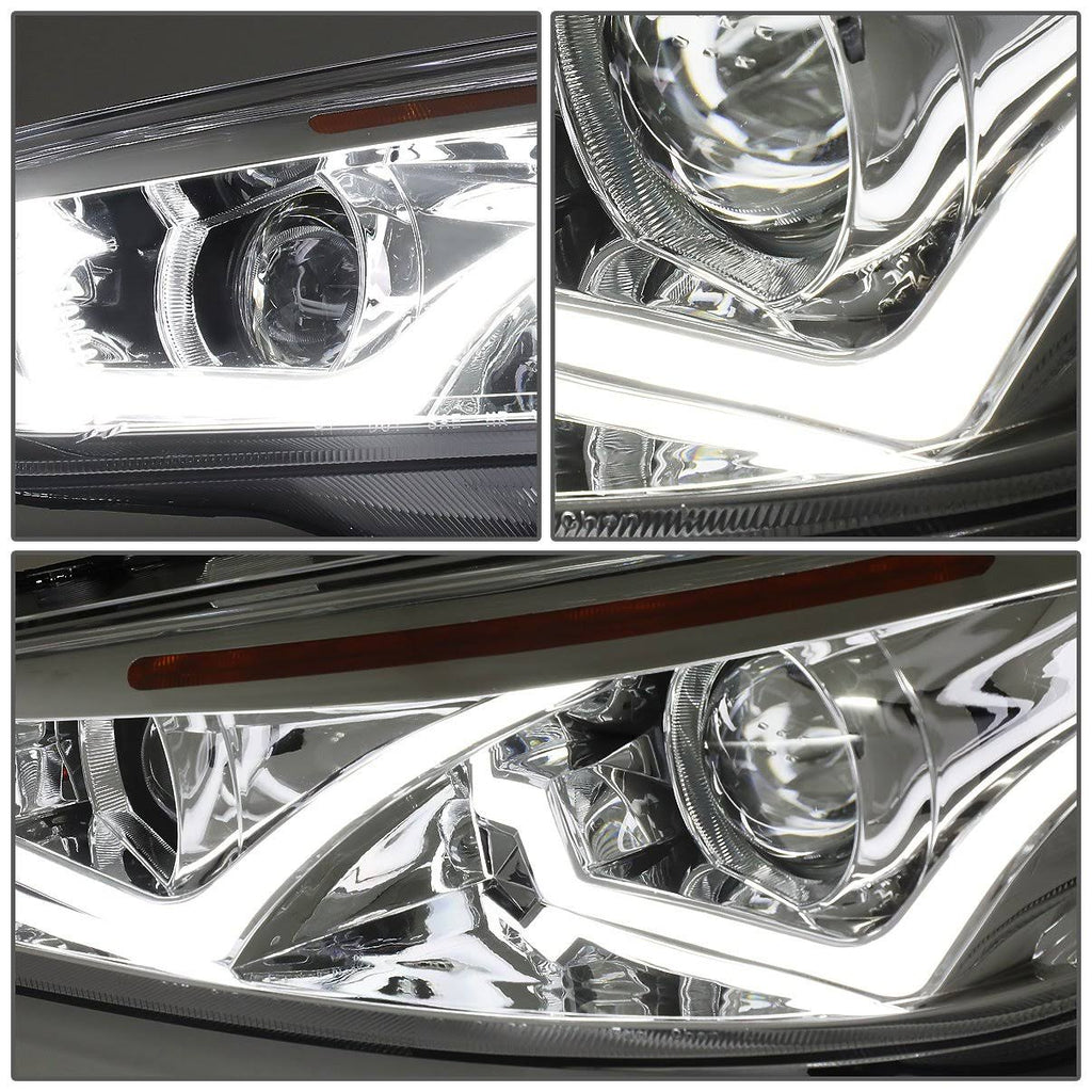 Chrome Housing Amber Corner Projector Headlight M75740