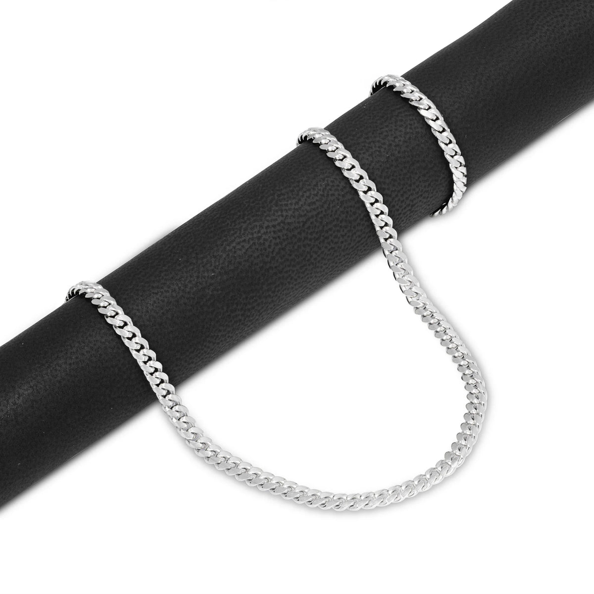10k White Gold Miami Cuban Link Chain Pendant Necklace 16" - 30" H9914