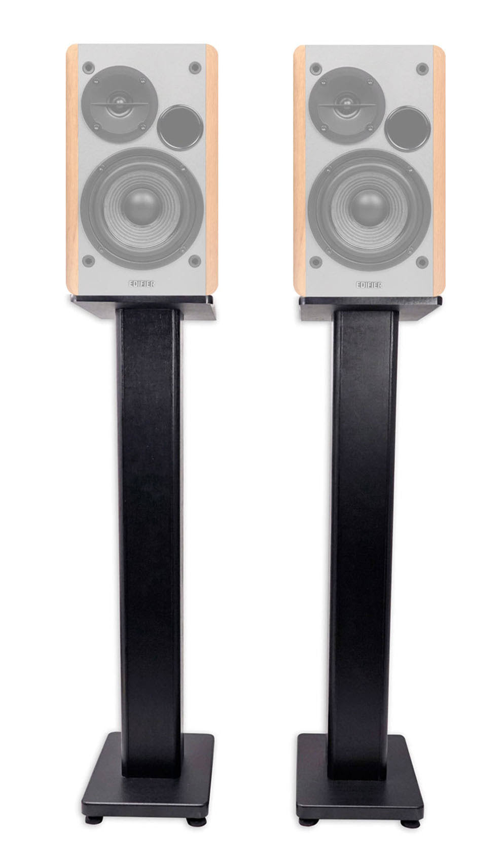 Pair 36x22 Bookshelf Speaker Stands N750