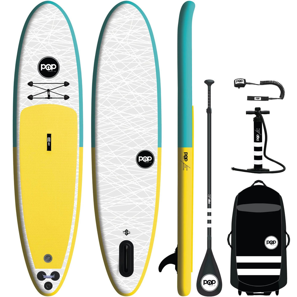 Turquoise/Yellow Inflatable iSUP Kit U671789