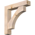 Douglas Fir Smooth Bracket with Offset Brace S391