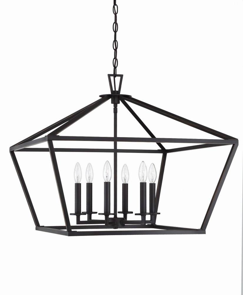 6 Light Satin Nickel Lantern W493628