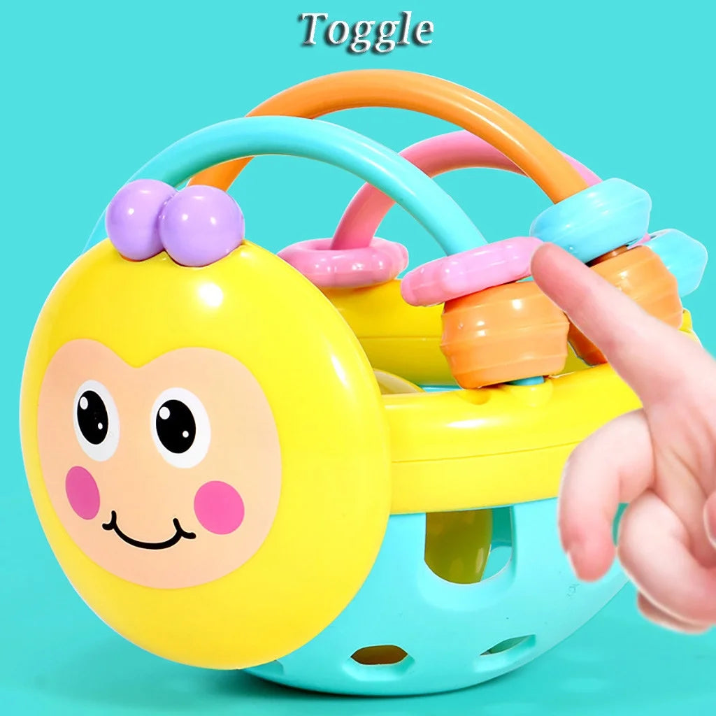 Ball Rattles Bell Infant Baby Plastic Toy Hand Bell Education Toy J52167