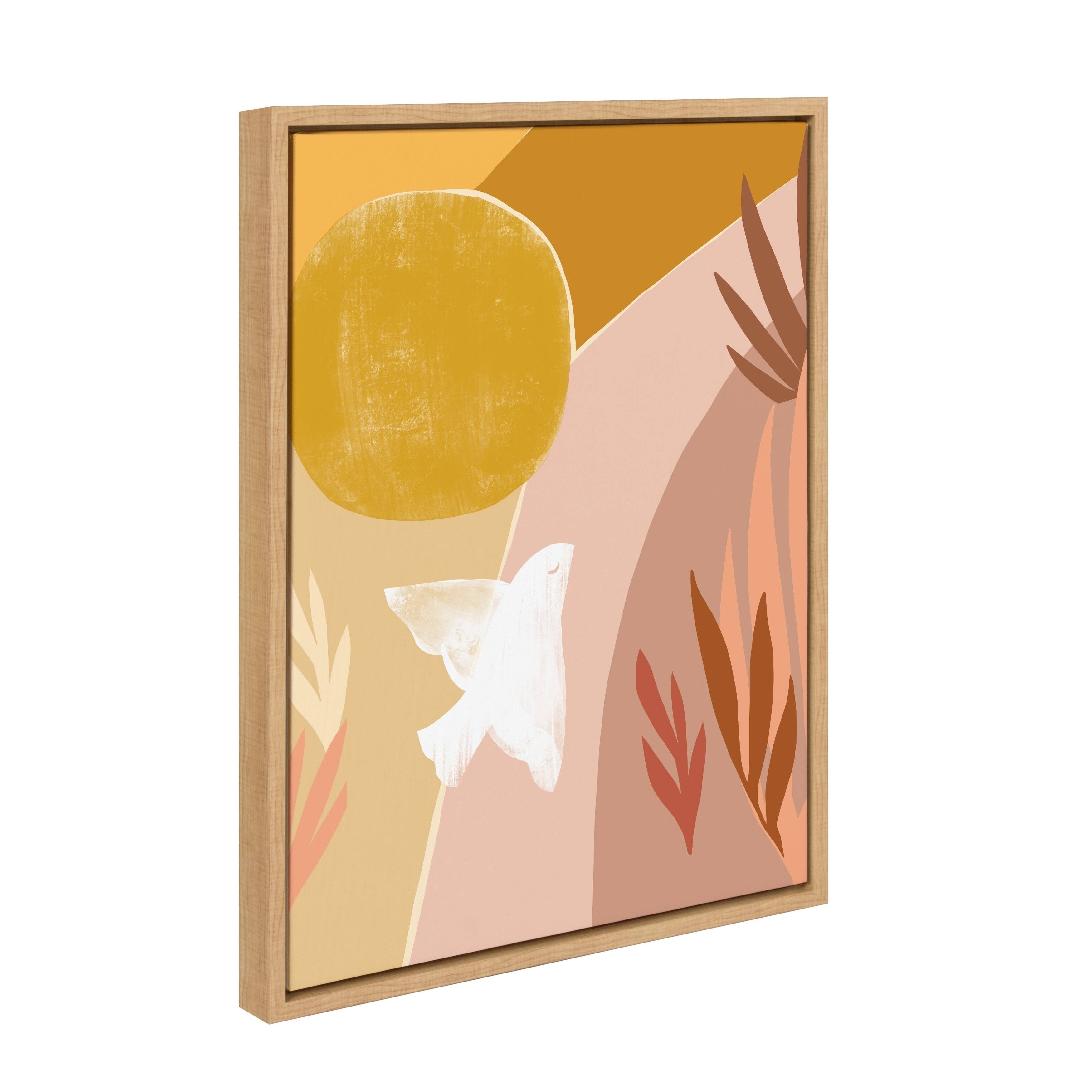 Natural Framed Canvas 18x24 H974