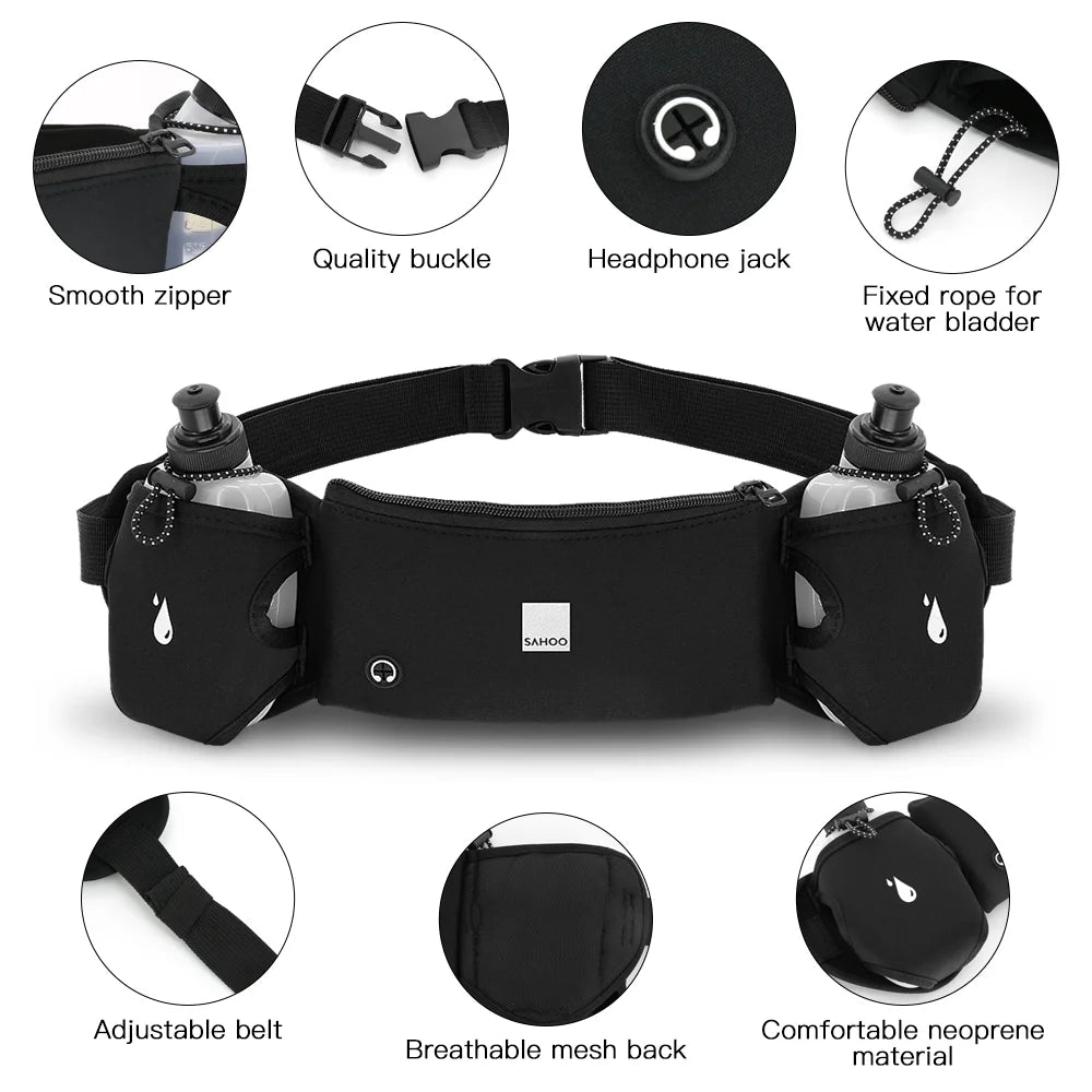 Waist Pack with 2 Water Bottles J5678