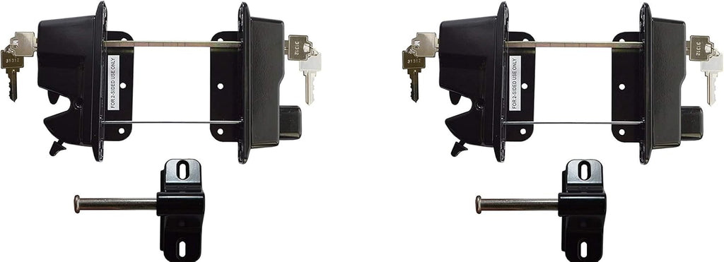 Black Zinc Diecast Metal Key Lockable Latch O416145