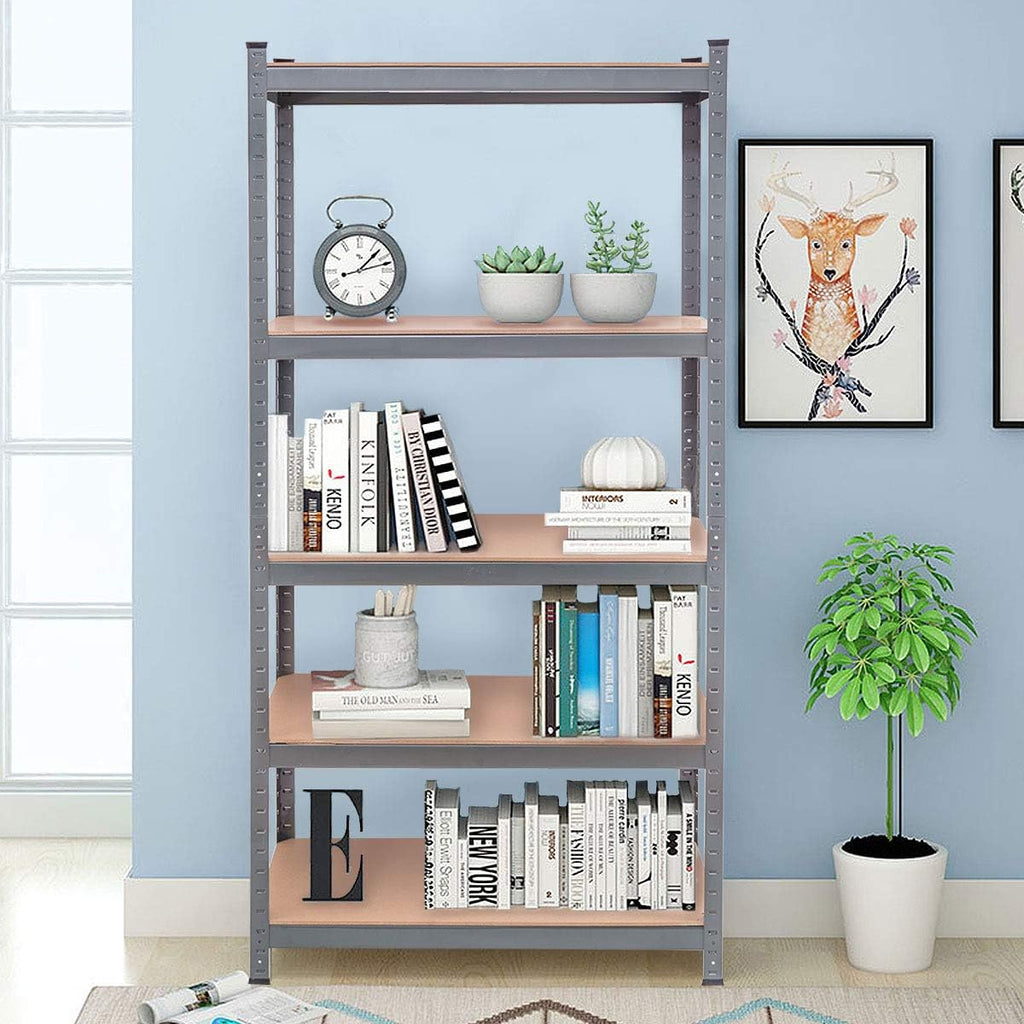 5-Tier Steel Storage Shelves with Adjustable Shelves (2 PCS) F172