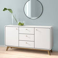 White 3 Drawer Sideboard J442