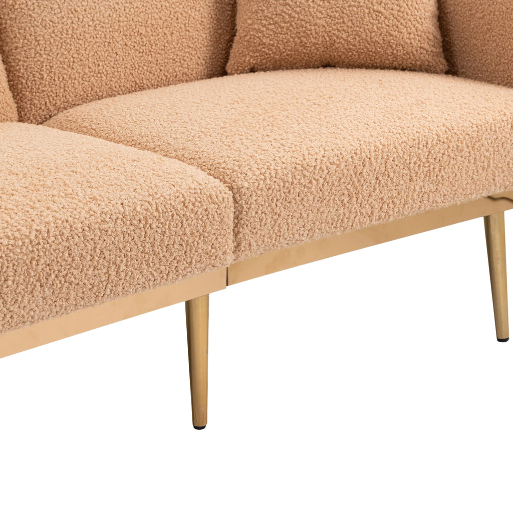 Velvet Sofa with Metal Feet O23114