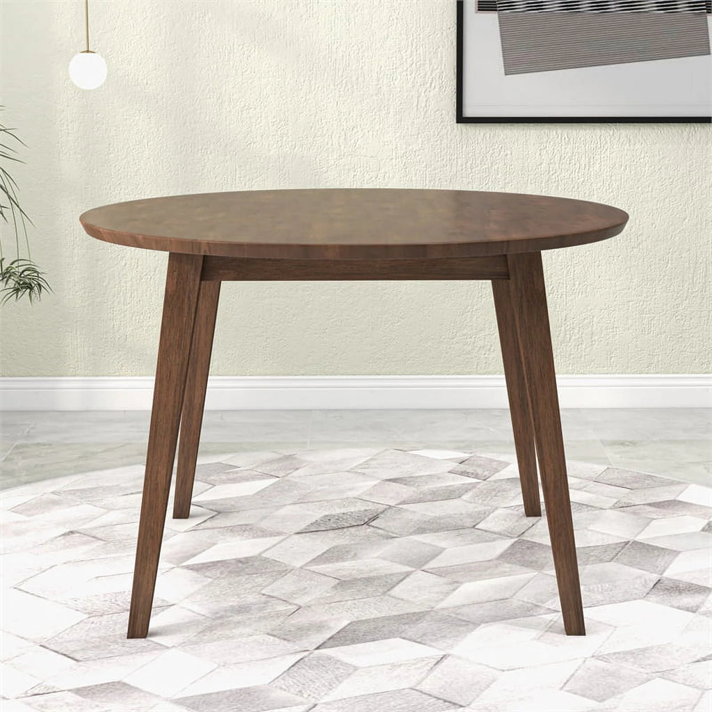 Walnut Round Solid Wood Dining Table M67800