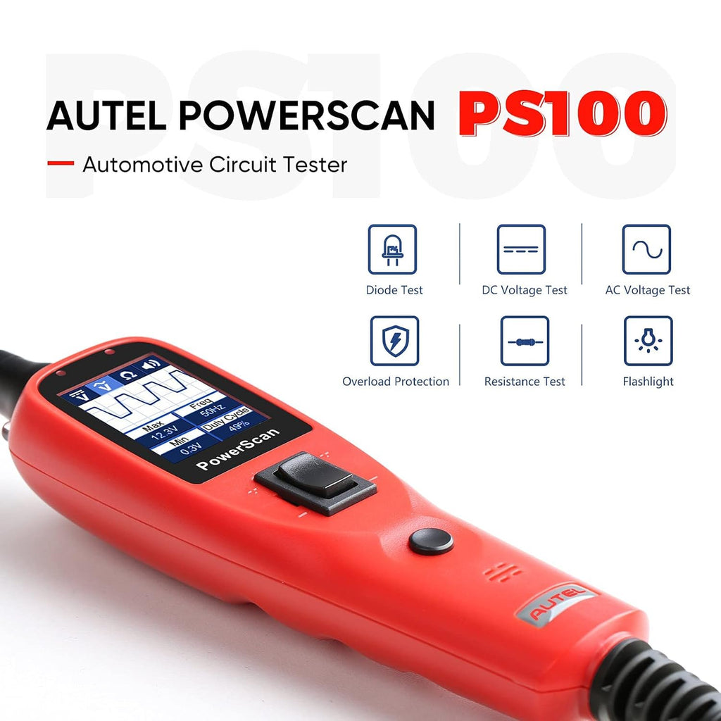 Red Automotive Circuit Tester Digital Voltmeter Y808