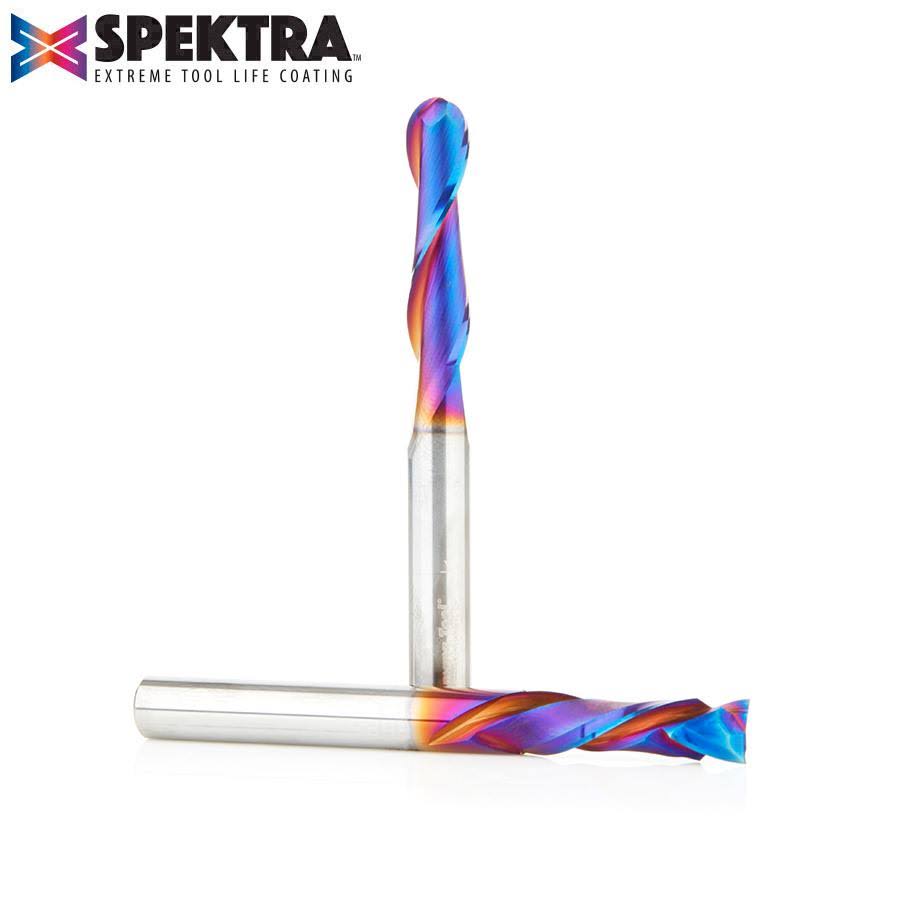 2-pc Solid Carbide CNC Router Bit Pack, 1/4 inch Shank E720243