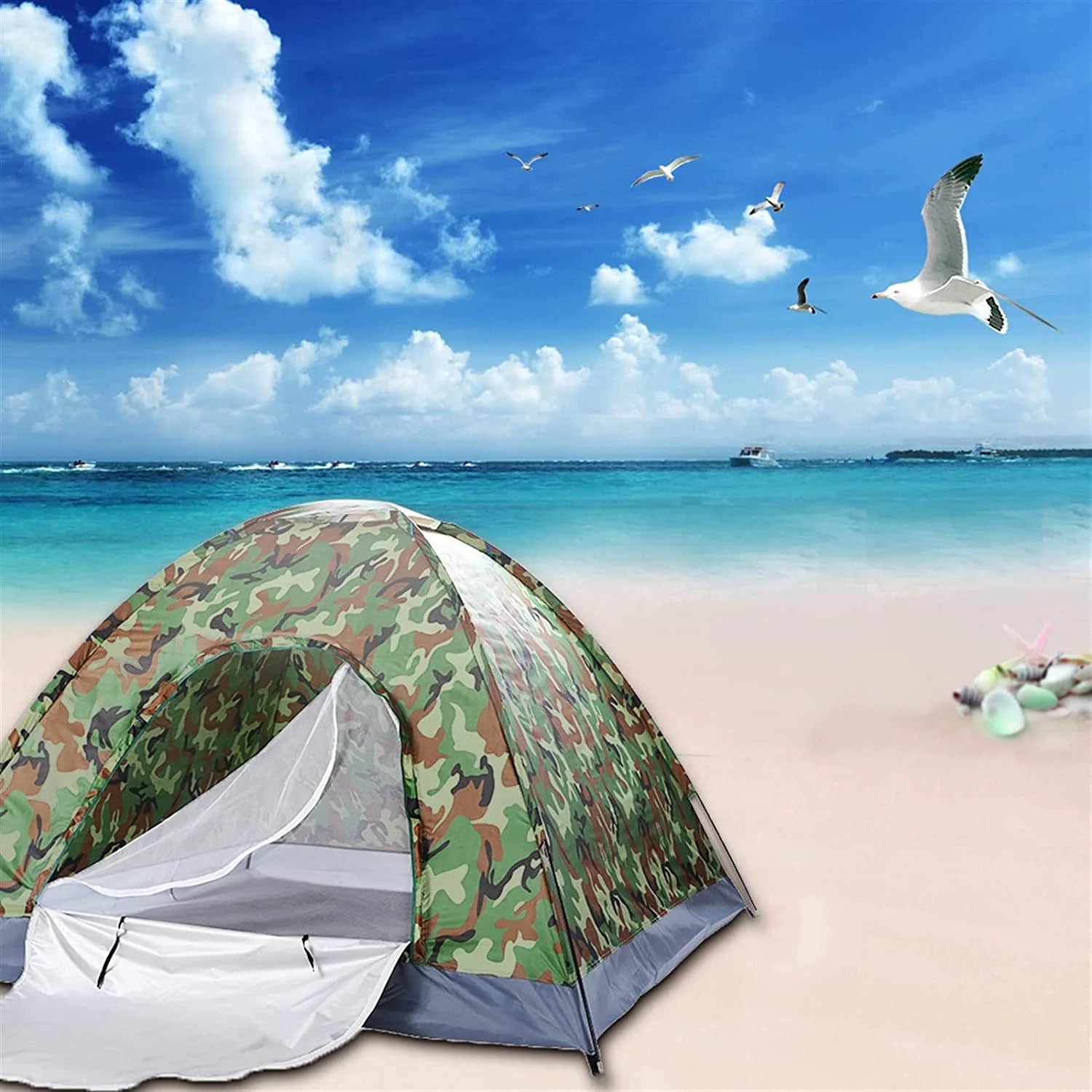 Outdoor Waterproof Camping 3-4 Person Tent B289850