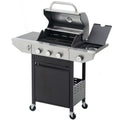 3-Burner Stainless Steel Propane Gas Grill with Side Burner R88833
