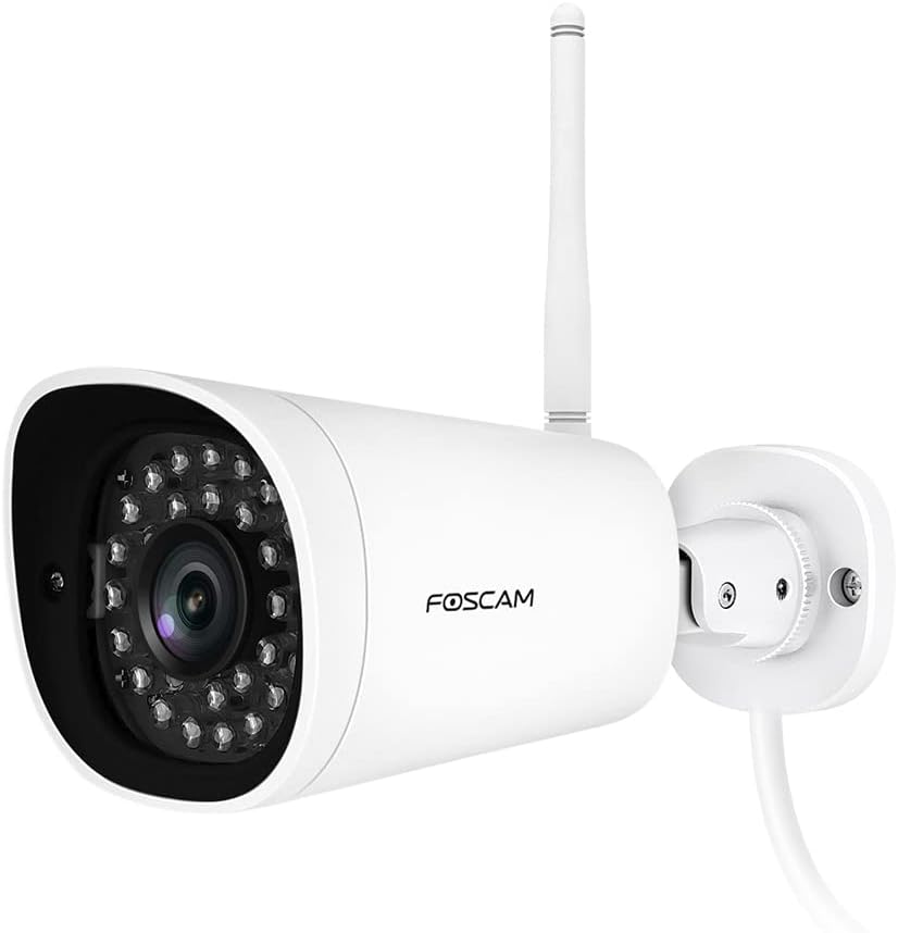 Outdoor Security Camera, 1080P WiFi, Night Vision, IP66 Weatherproof, Black F50710
