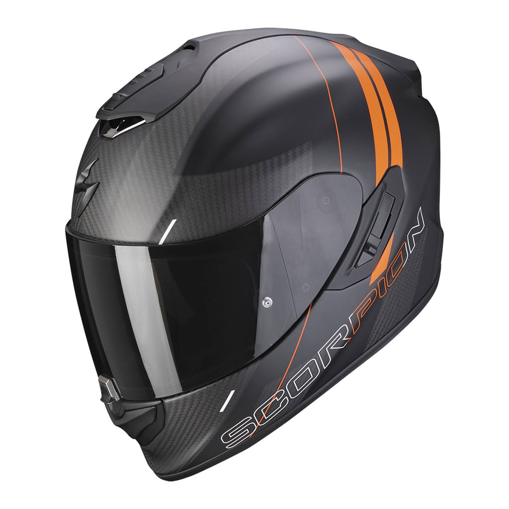 Matt black-orange Carbon Fiber Motorcycle Helmet T592120
