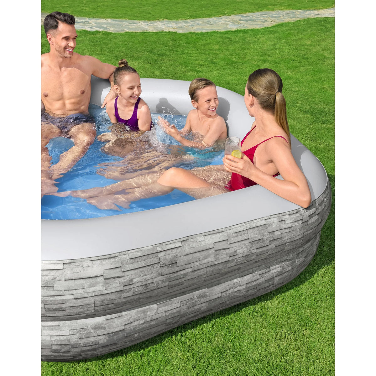 Family Inflatable Kiddie Pool B698951