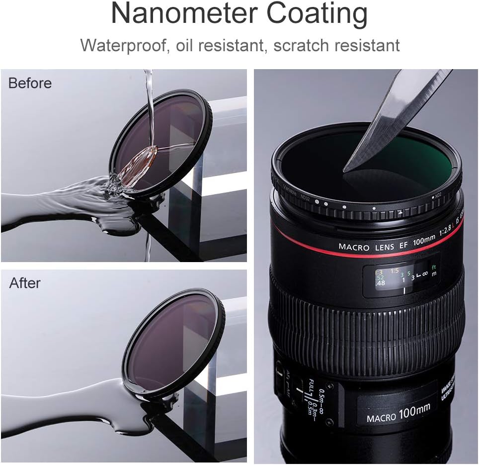 52mm Variable ND Filter ND2-ND32 Camera Lens Filter P114