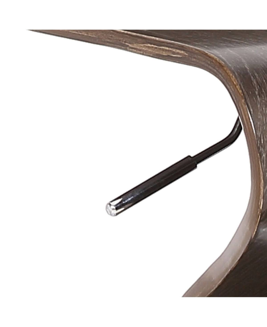 Weathered Oak Adjustable Swivel Bar Stool in Brown O96405