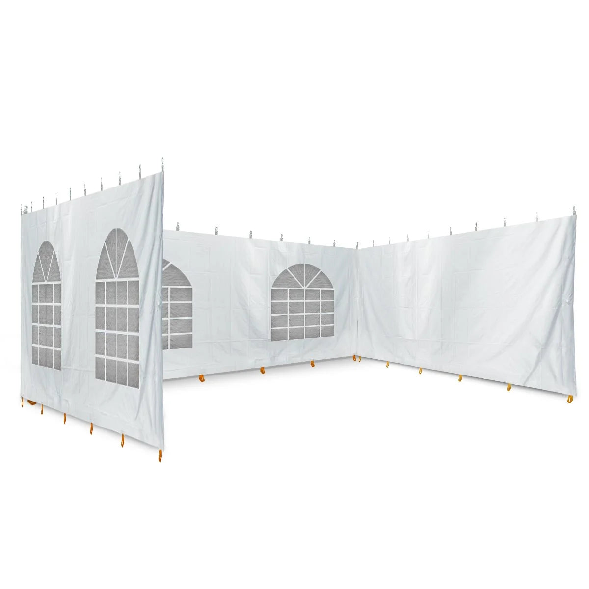 White Blockout Sidewall Kit for 8 ft Sides, 30 ft x 40 ft O78628
