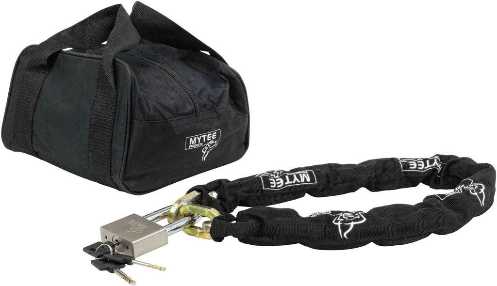 Anti Cut Security Chain and Lock Kit - 3 Foot x 3/8 Inch Thick Hardened Chain with Cut Proof Lock & Carrying Case R724