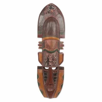 African Mask Wall Decor H47103