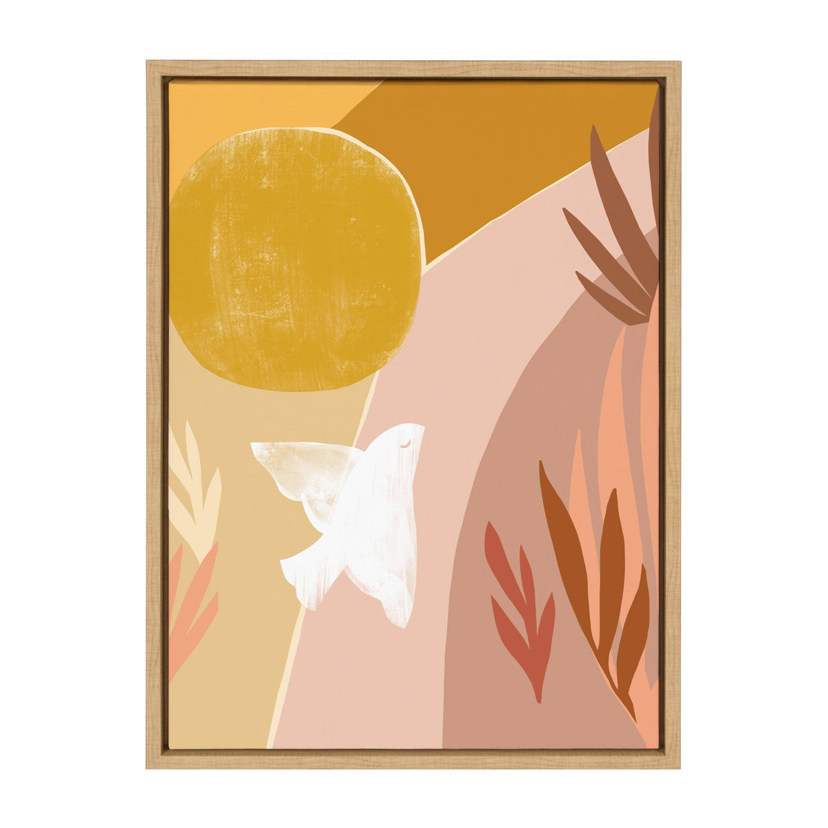 Natural Framed Canvas 18x24 H974