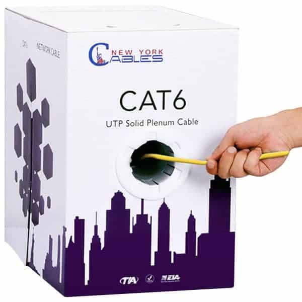 Cat6 1000ft Plenum Cable 550MHz UTP 23AWG Pull Box G861440