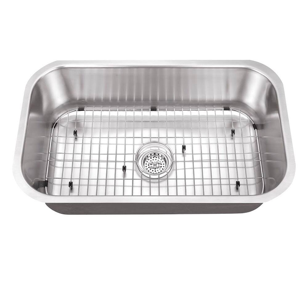 30x22 Large Stainless Steel Kitchen Sink with Low Profile Faucet N79379