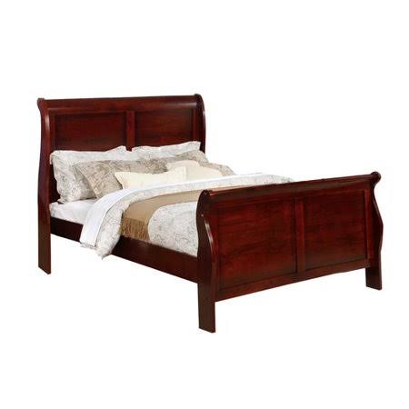 Red Twin Sleigh Bed Y275808