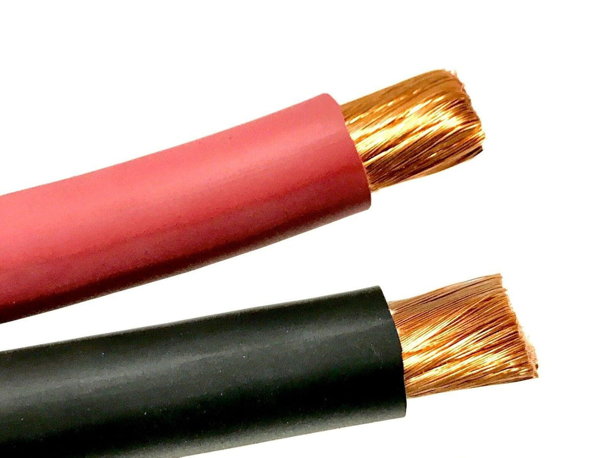 8 AWG Pure Copper Flexible Cable Wire 50 ft Black + 50 ft Red Y83181